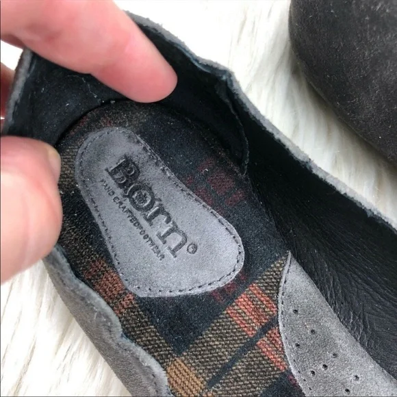 Born Gray Suede Allie Scallop Edge Flats - Picture 5 of 8